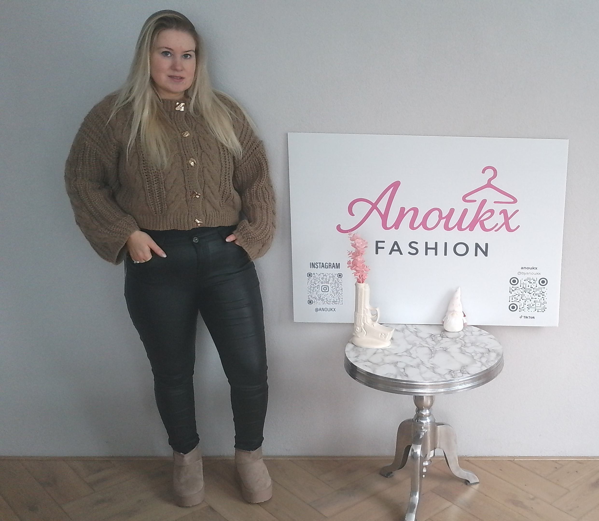 Skinny jeans leatherlook - Zwart - Afbeelding 6