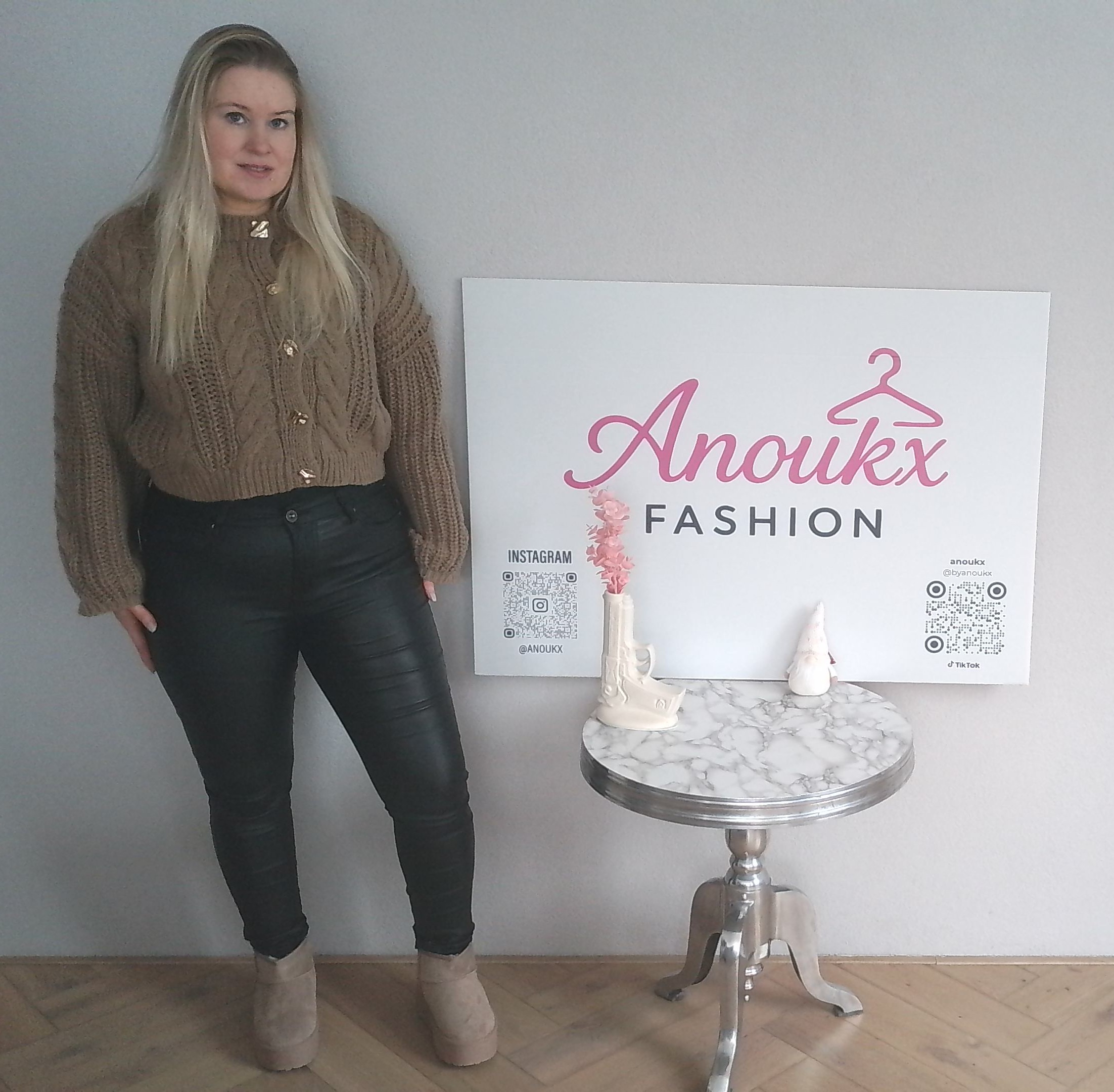 Skinny jeans leatherlook - Zwart - Afbeelding 5