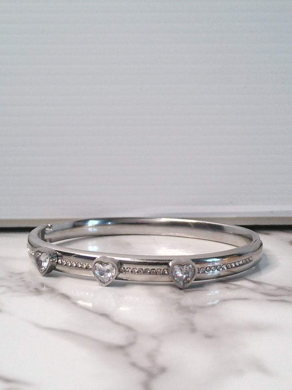 Heart Bangle SILVER