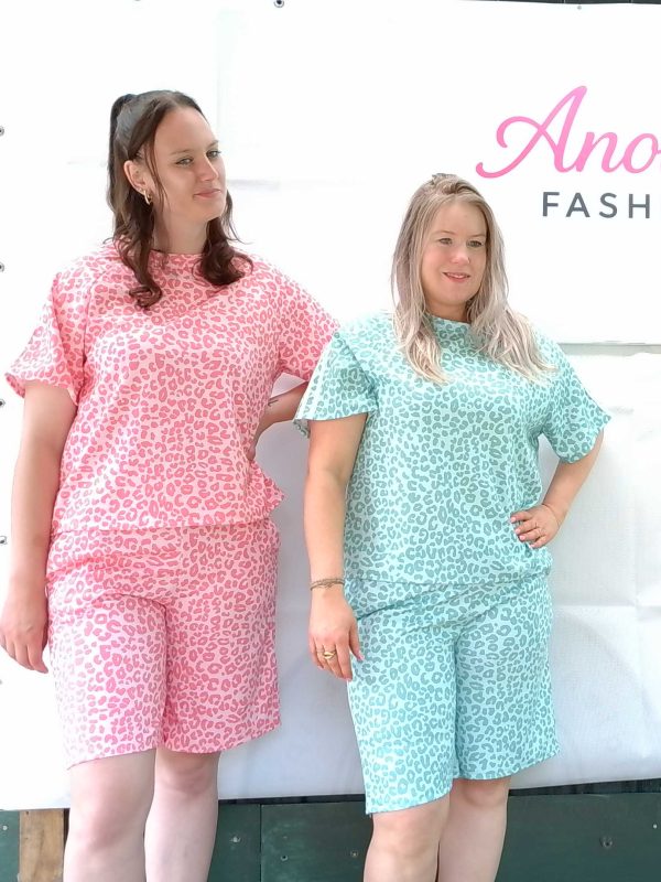Trendy Leopardprint zomerset 2-delig - Roze