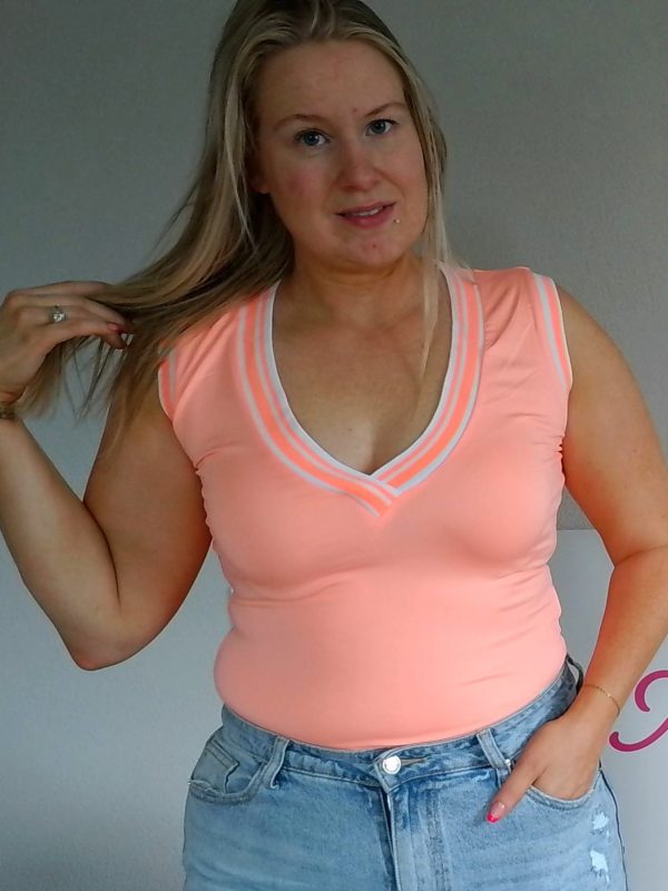 V-Neck Sporty Bodysuit